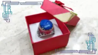 أندر خاتم ممكن تشوفة حجر اللازورد الأزرق | The rarest ring you can see with blue lapis lazuli