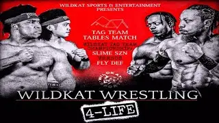 Tag Team Tables Match for the Wildkat Sports Tag Team Championship: Slime SZN vs Fly Def