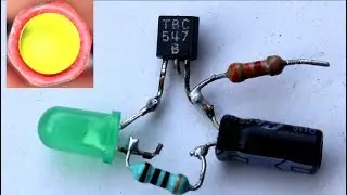 Making STROBE LIGHT Using One Transistor