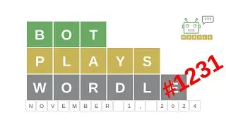 Nov 1, 2024 - Bot plays Wordle #1231 - How to guess today's word? Answer, hints, solution