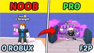 NOOB to PRO with 0 ROBUX in Arm Wrestle Simulator (Episode 1)