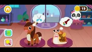 The Snail wants to dressup his shell | Little Panda's Pet Salon | Awesome gameplay video for kids