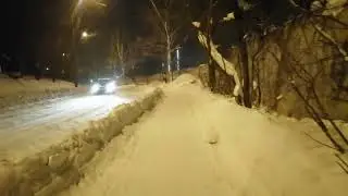 asmr  вечерняя прогулка #asmr #snow
