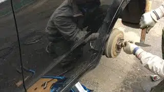 Снятие заднего тормозного барабана