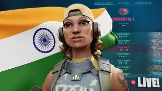 🔴VALORANT LIVE | HAPPY INDEPENDENCE DAY | IMMORTAL GRIND !GIVEAWAY 🔴