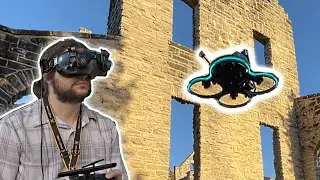 FPV Drone at BURNED DOWN Castle Ruins! // GepRC Cinebot30
