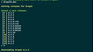 Drupal console - create new site