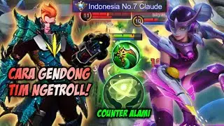 STRES SOLO RANK DITROLL MULU? DAPAT TIM DARKSISTEM? INI GW KASIH TIPSNYA! | TOP GLOBAL CLAUDE - MLBB