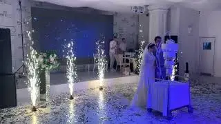 Фонтаны под свадебный торт