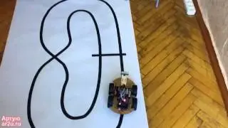 Arduino машинка, ездящая по линии v0.5