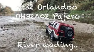 Orlandoo OH32A02 1/32 RC Mitsubishi Pajero: River wading!