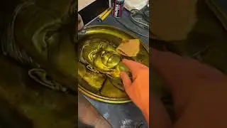 Патинирование бронзового барельефа