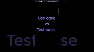 Use case vs Test case