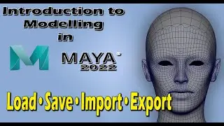 Introduction to Modelling in Maya • Load/Save/Import/Export Options