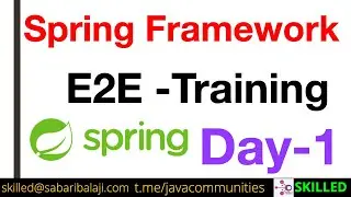 Spring Core JDBC MVC Security Developer Training Day-1
