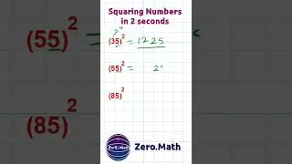 How to square a number ending with 5 #shorts #mathtricks #maths #square