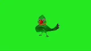 Free No Copyright Green Screen Cartoon Bird