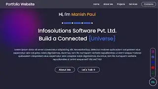 Portfolio Website Design Using HTML CSS and JavaScript