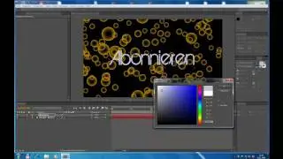 Adobe After Effects CS4 Bubbles mit Text