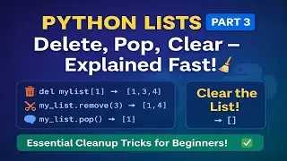List Operations in Python – Part 3: Remove, Pop, and Clear List Elements