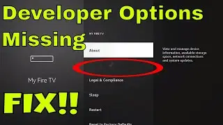 Firestick Developer Options Gone Missing - How to Get Developer Options Back