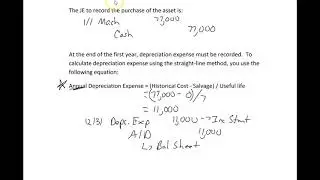 Accounting Cycle 8 - Adjusting Journal Entries - Depreciatio