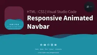 Animated Footer | Responsive | HTML | CSS | Visual Studio Code | Graphio Codex