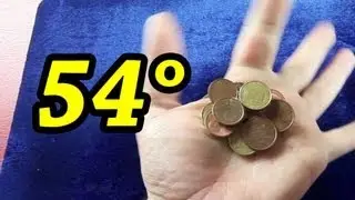 54° Magic tricks Coins easy apparition