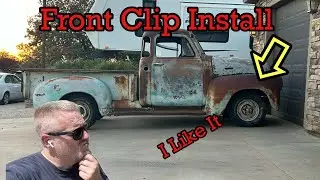 1953 Chevy 3100 S10 Frame Front Clip Install With an 5.3 Ls