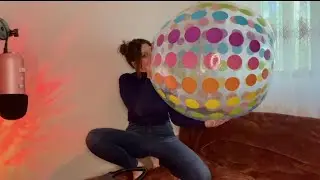 ASMR | Inflating And Sit To Deflate The Jumbo Beachball ❤️