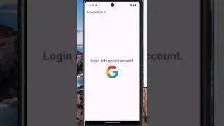 Flutter Firebase Google SignIn - Login with your Google Account