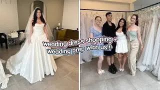WEDDING DRESS SHOPPING + more wedding prep!!
