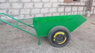 DIY construction wheelbarrow