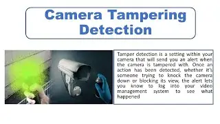 Camera Temparing Alarm