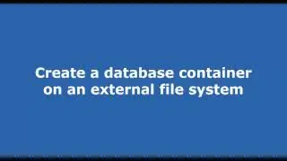 Create a mysql database docker container using an external file system