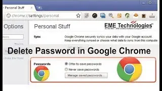 How to Remove / Delete Saved Password on Google Chrome