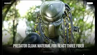 React Three Fiber Custom Shader Predator Material