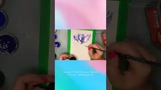 Acrylic drawing Process with pastel. #shorts #art