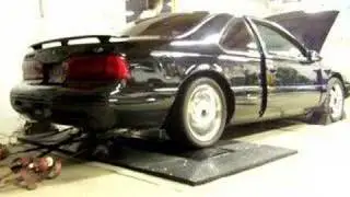 T-Bird Shooting Flames on Dyno