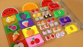 Mixing Fruit Random Things Into Slime!Most Satisfying Slime Video★ASMR★