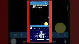 Python 3 Program Print 2 table .Python 3 how to run mobile..? Check our description.