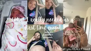 What I really needed as a first time mom | baby + postpartum essentials