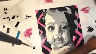 LEGO MOSAIC of Baby Princess Time Lapse By BX Brix