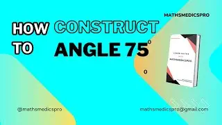 How to construct angle 75 degrees