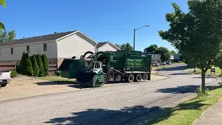 Waste Management Front Loader doing trash in the Neighborhood￼ ! ￼