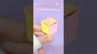 😌BORED? Try Sticky Note Origami: The Never-Ending Flexagon🔄📄 
