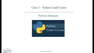 Python Crash Course Part 4 Numpy