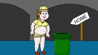 Alex the explorer VS Mario - funny bellylaugh animation