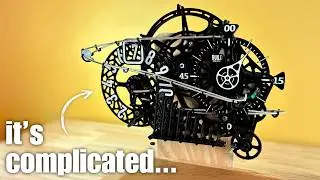 I Built a Rube Goldberg Machine Clock (Laser Cut)