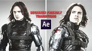 Beginner Friendly Transitions (No Plugins) || After Effects Tutorial [Easy]